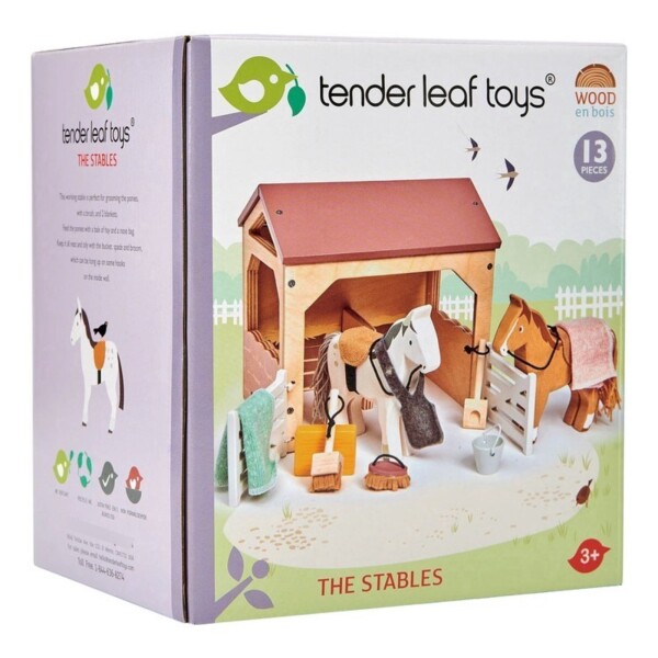 Tender Leaf Toys El Establo Caballos Juguete Infantil Madera Tender Leaf Toys El Establo Caballos Juguete Infantil Madera