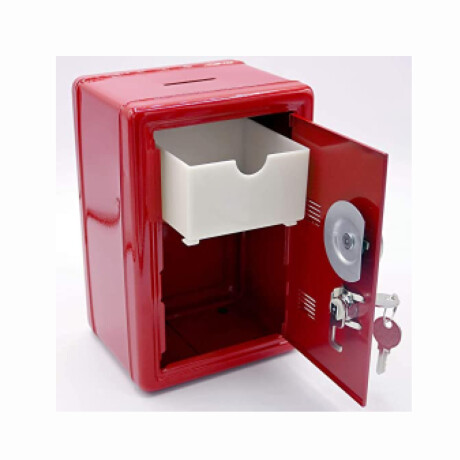 Alcancía Caja fuerte Retro Roja
