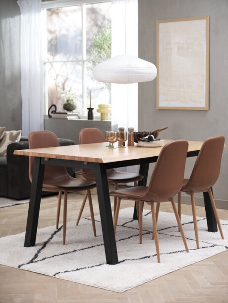 Mesa de comedor SKOLVUNDE 90x160 color roble nat Mesa de comedor SKOLVUNDE 90x160 color roble nat