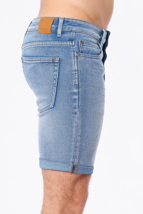 BERMUDA JEAN YUME RUSTY Azul Medio