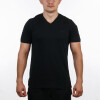 Austral Men's V NECK T-SHIRT - BLACK Negro-Negro