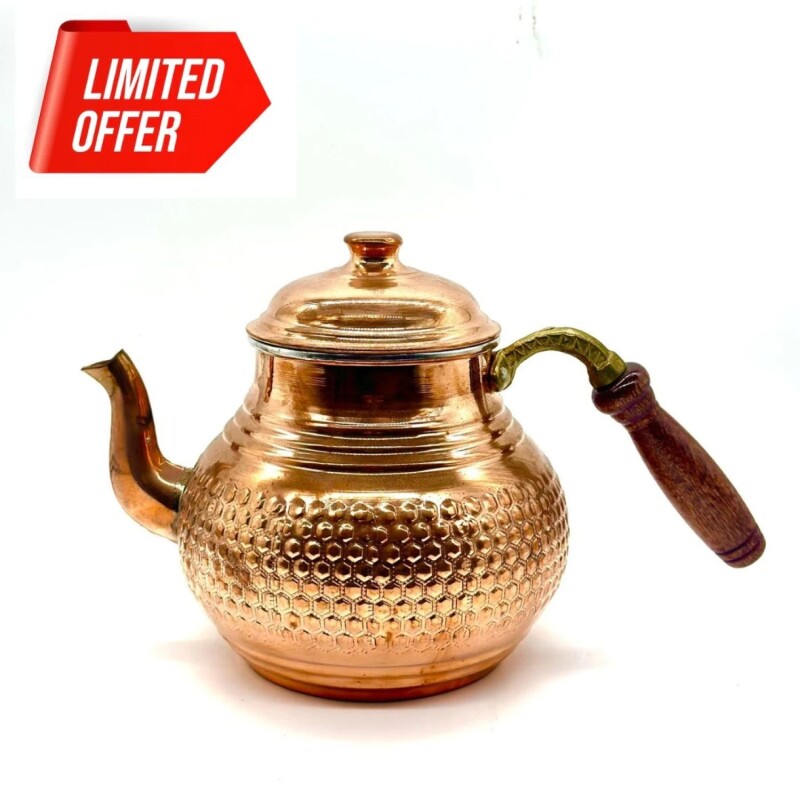 PROMO Tetera cobre lisa T2 Con Diseño 2 T2