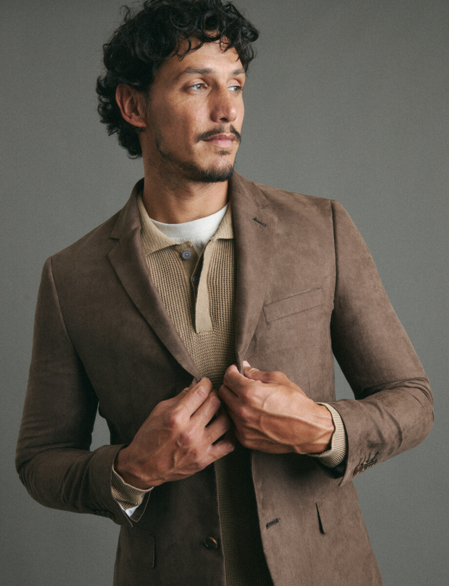 110600 SACO HARRINGTON LABEL Marron