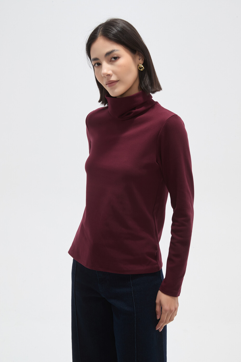 Polera Lullaby Cereza Oscuro