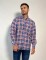 Camisa a cuadros Aquiles Azul