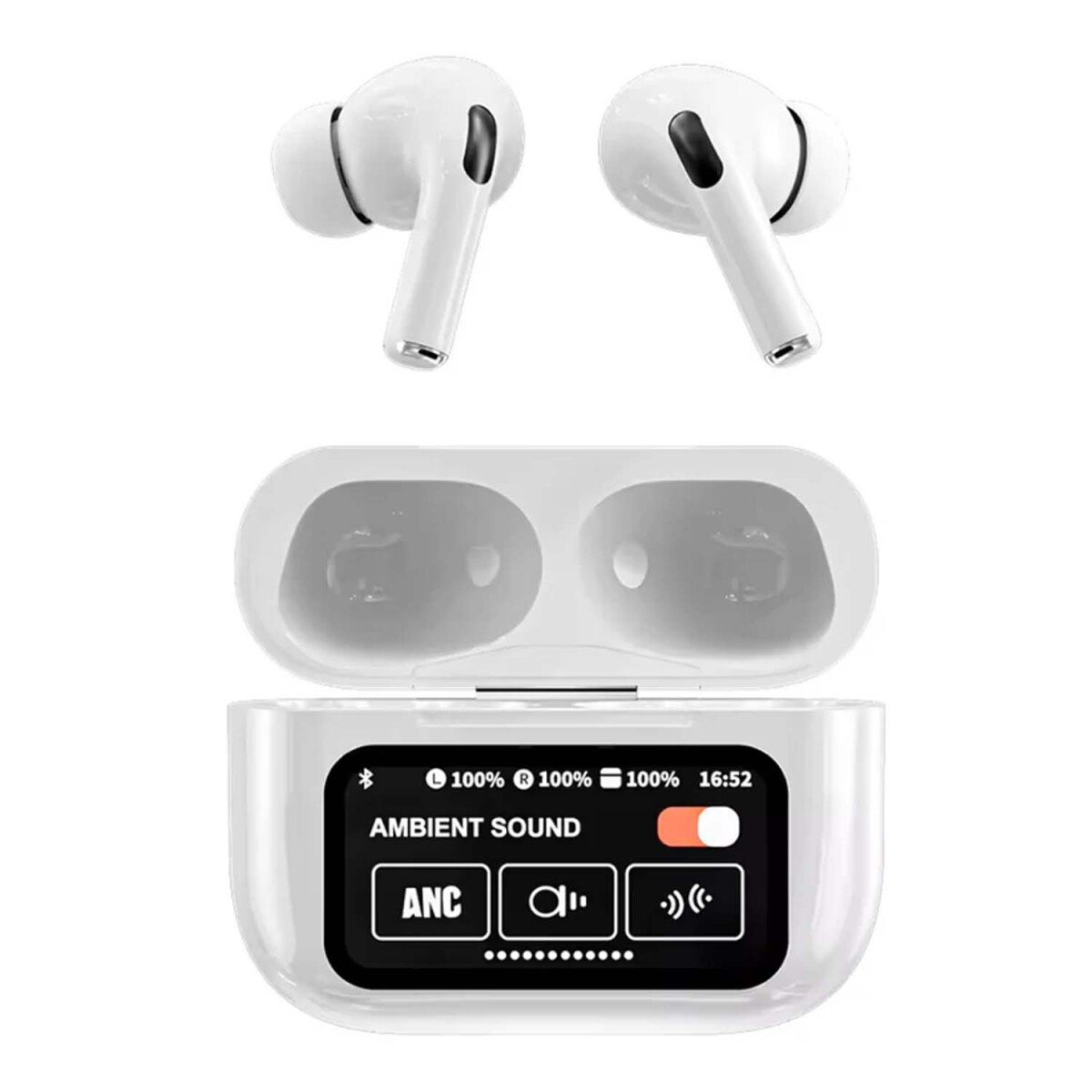 Auriculares A9 PRO Bluetooth Inalámbrico Recargable Táctil - Blanco 
