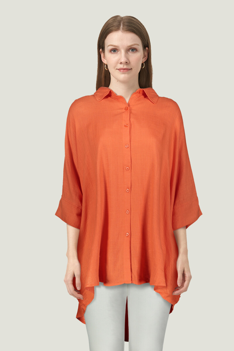 Camisa Alim - Naranja Oscuro 