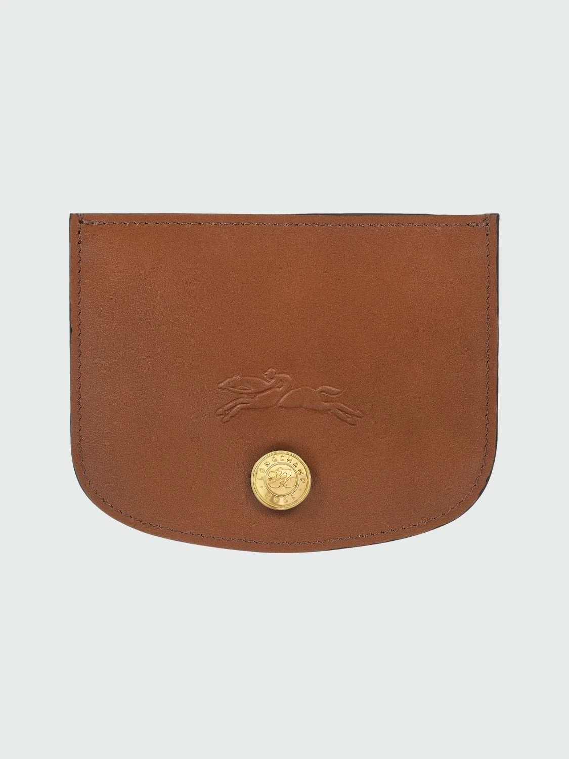 Longchamp - Tarjetero de cuero, Epure Marrón