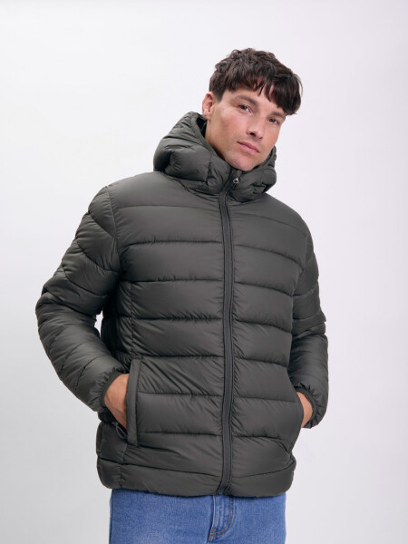 Campera capitoneada Verde