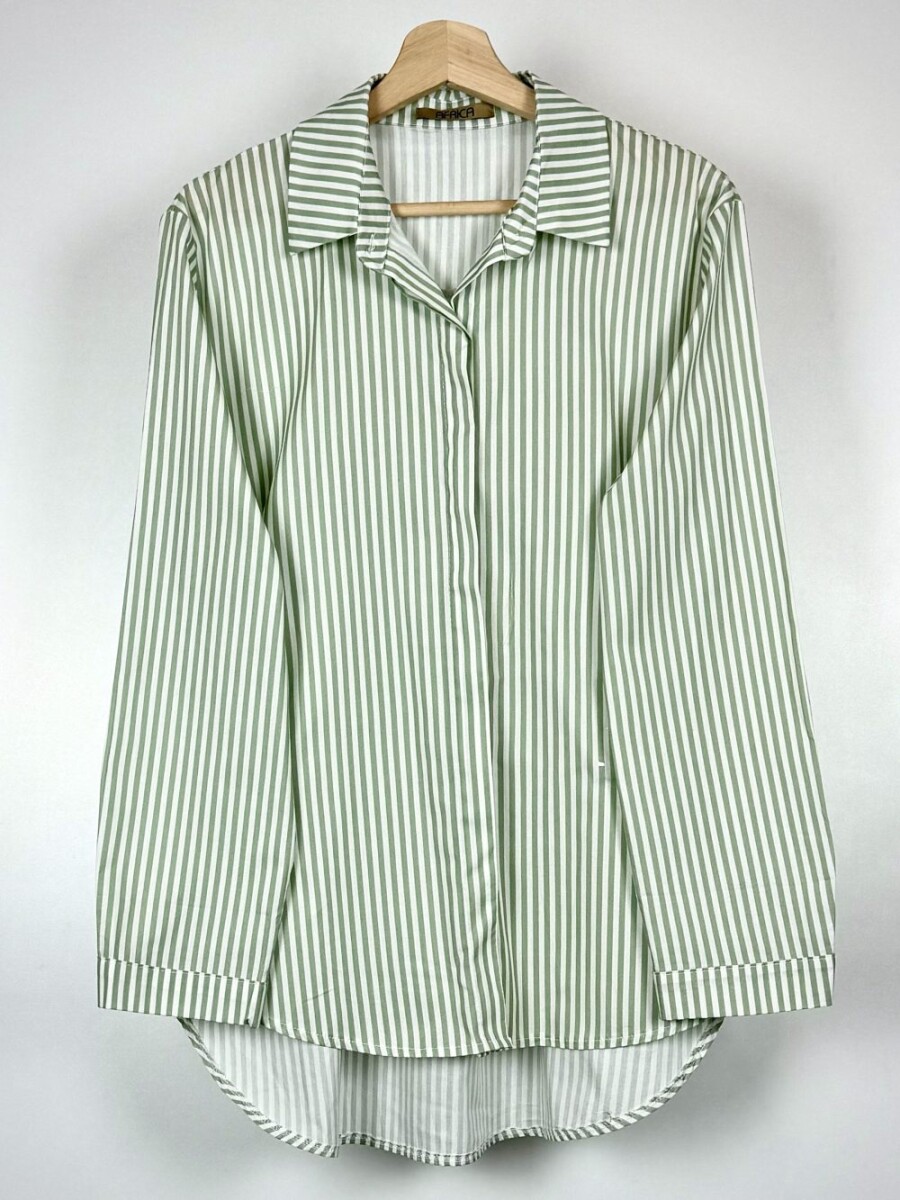 CAMISA ALGODON CUARZO - VERDE 