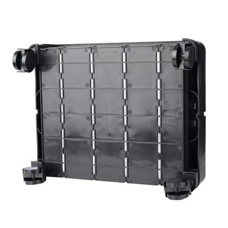 Estantería Rack Organizador Multiuso de 3 Estantes y Ruedas Negro