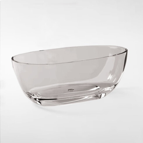 BAÑERA SIMPLE AUTOPORTANTE GRIS HUMO PIEDRA ARTIFICIAL GAMAS DE GRIS