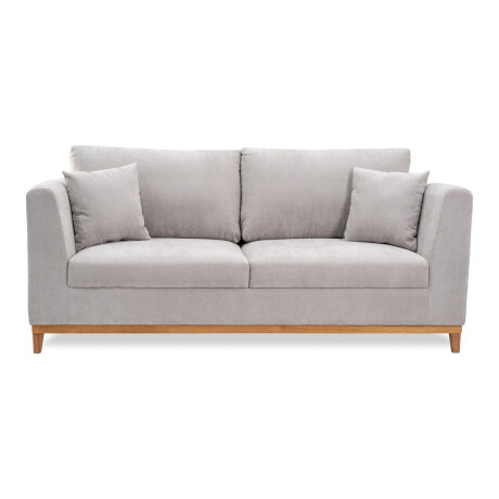 Sofá Belfast - Tela Microfibra - 3 cuerpos 2204 (Gris)