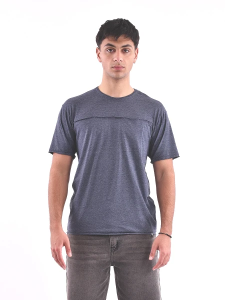 REMERA CHICAGO REGULAR AZUL MELANGE