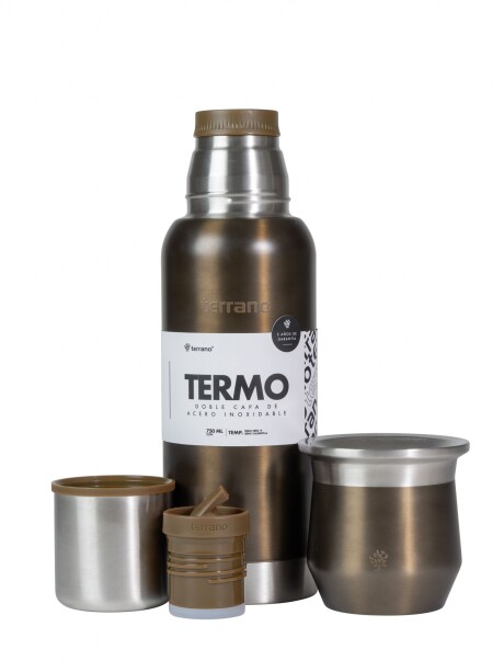 Kit 750ML. Slim - Mate Flap Marrón Metalizado