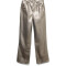 VMTESSA HR WIDE COLORED VINYL PANTS NOOS CHROME GREY