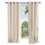 Cortina 80% Blackout 2 Paños 140x220 Textura Lino Doble Faz Variante Color Beige