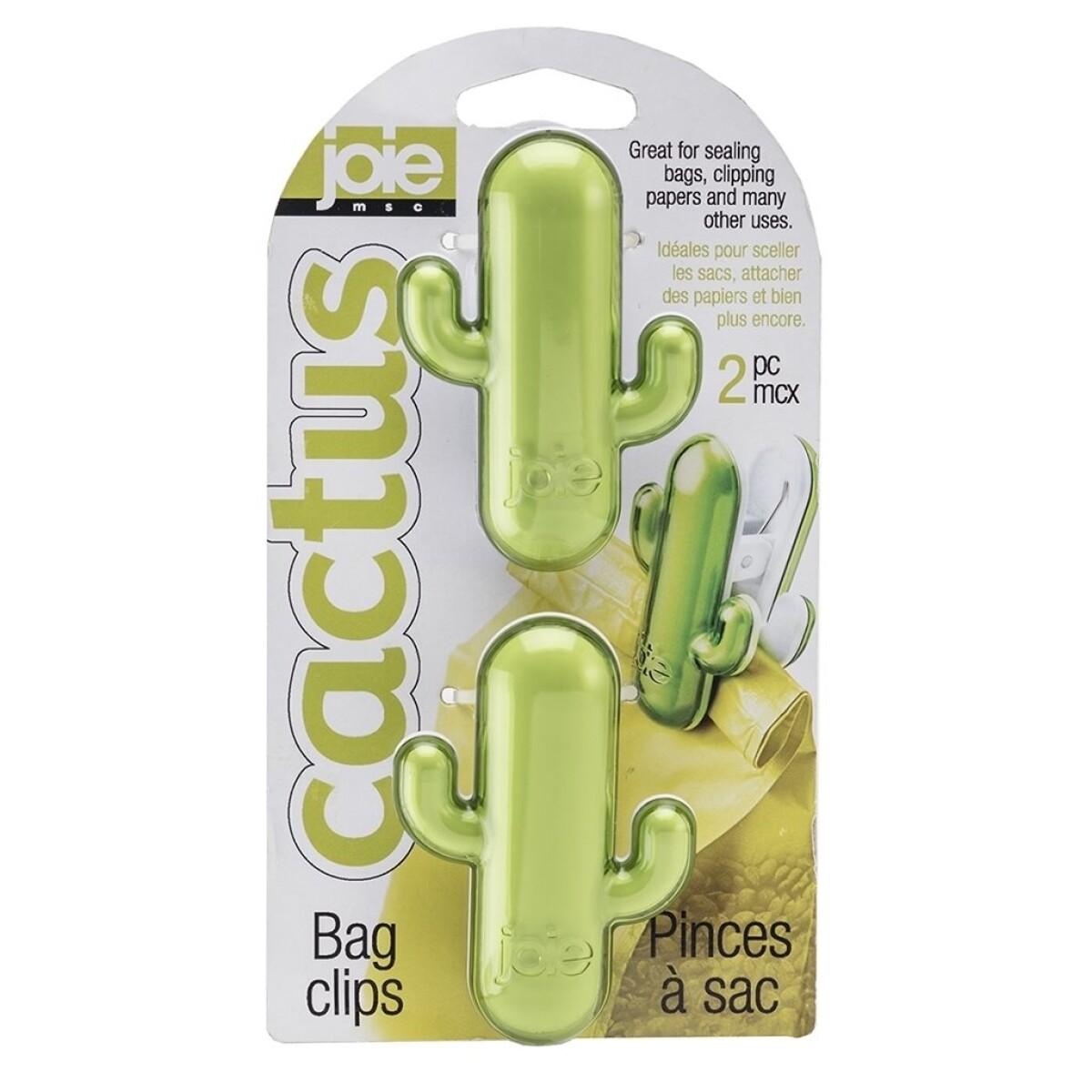 SET X2 CLIPS PARA BOLSA CACTUS JOIE 