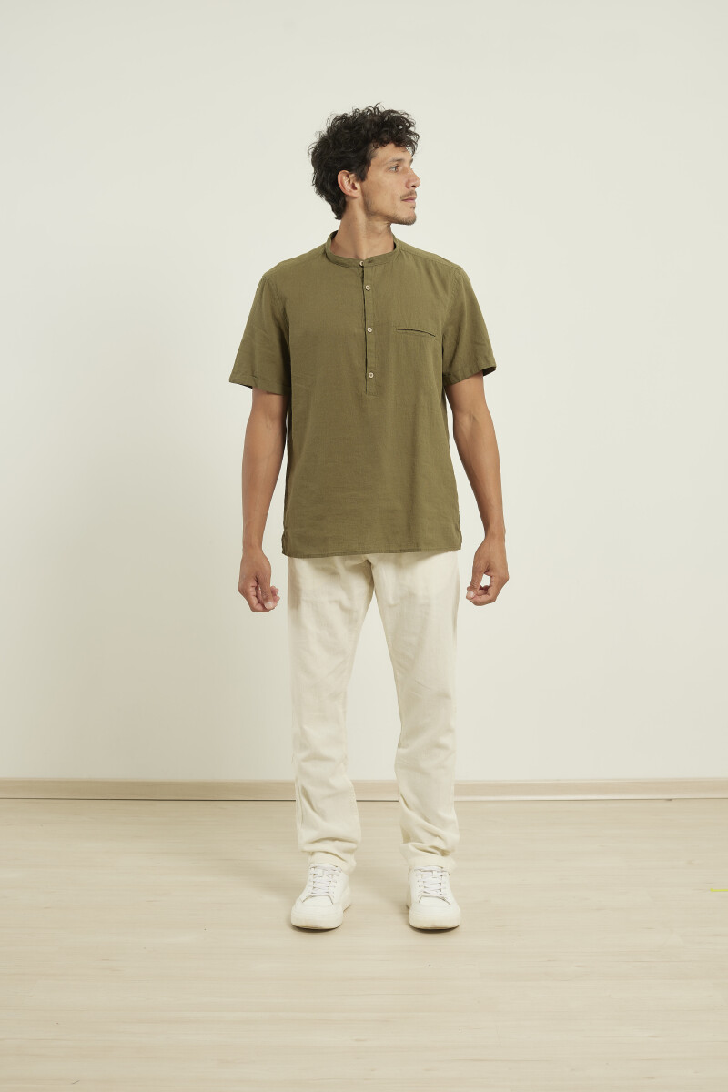 Camisa Harrington Label - Verde 