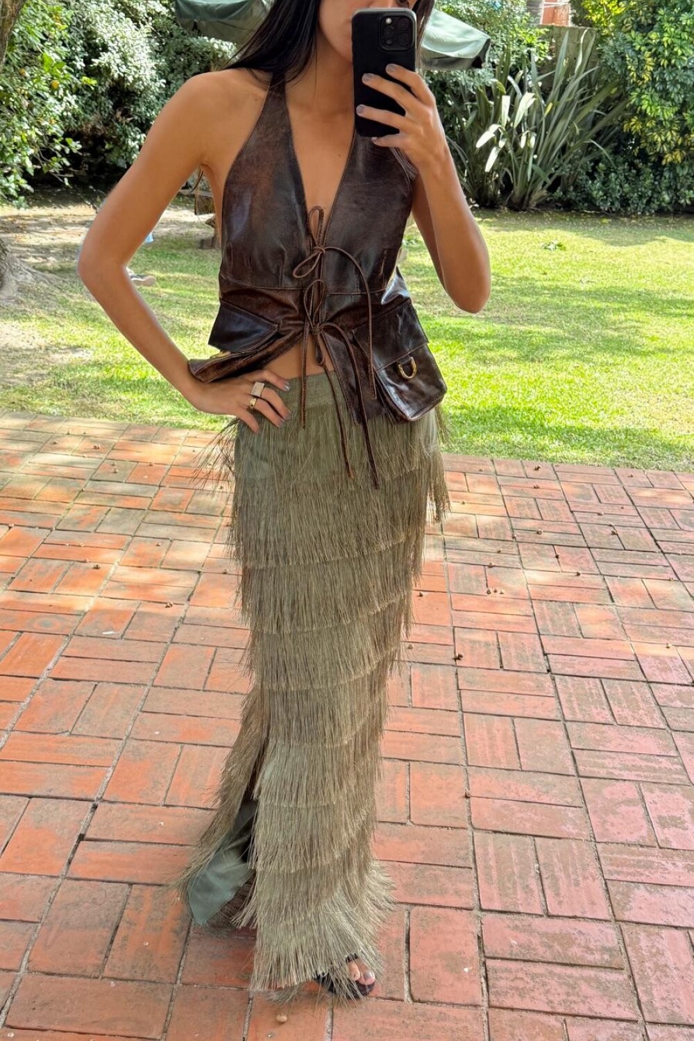 Idolo Skirt Verde Seco