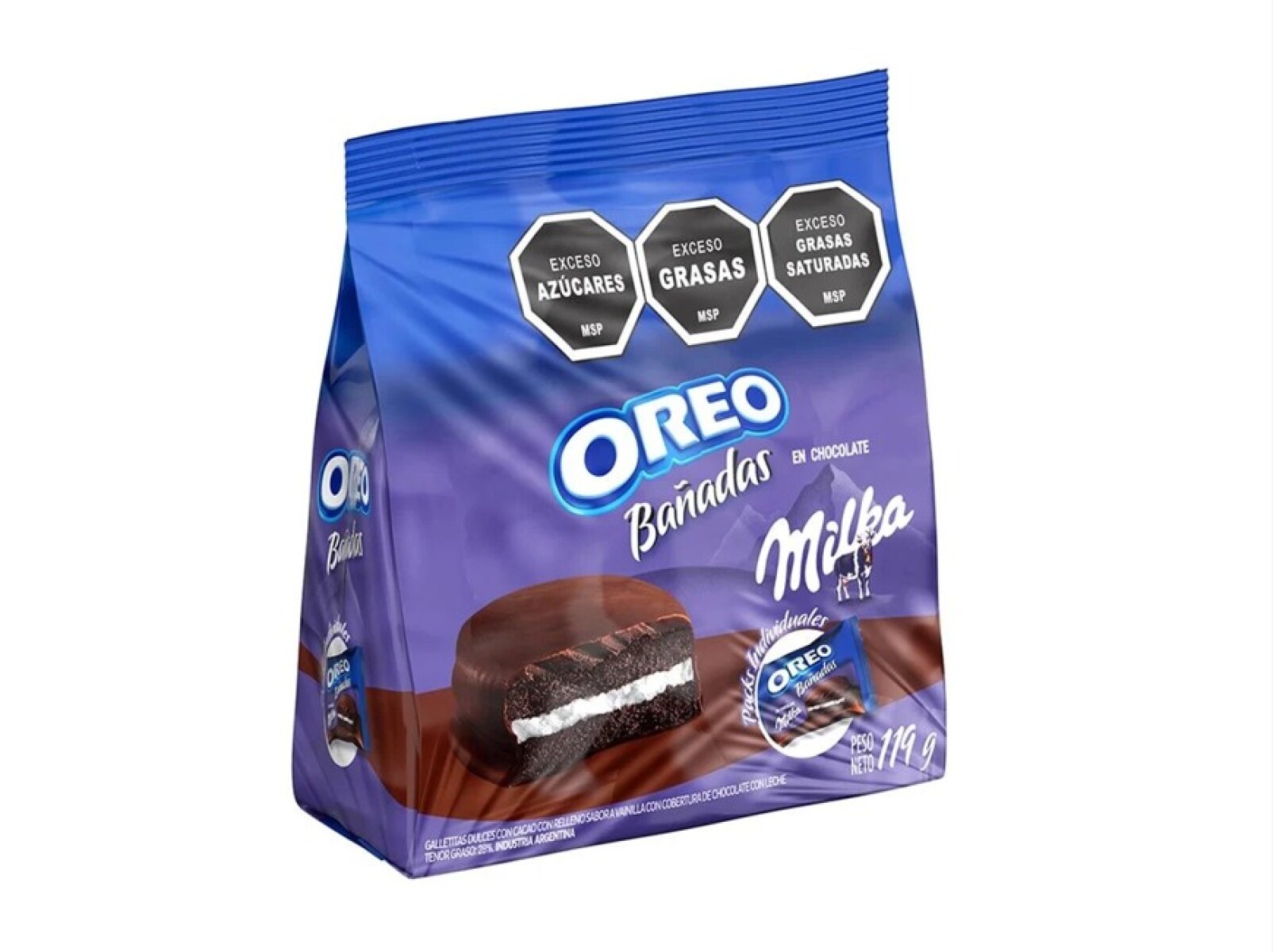 GALLETITAS OREO BAÑADAS EN CHOCOLATE 119G 
