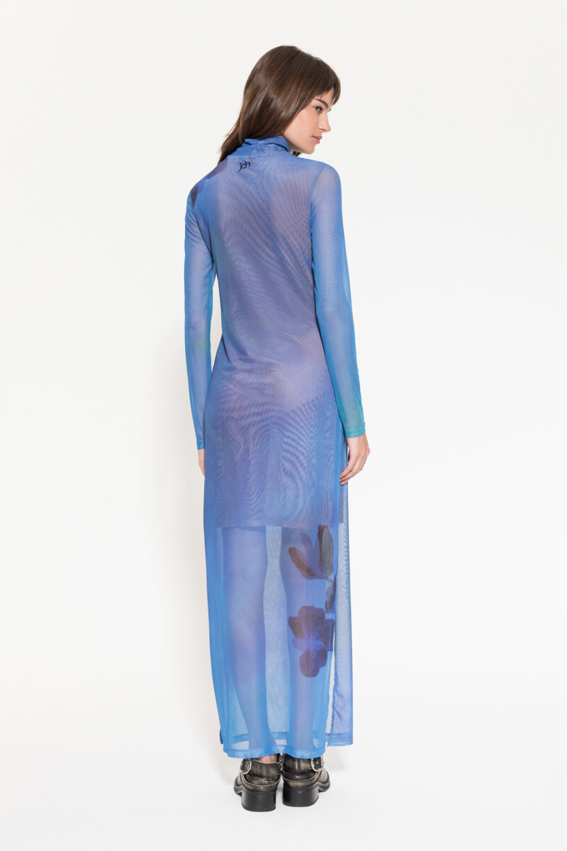 VESTIDO GARDEN Azul