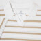 Remera m/c rayada beige