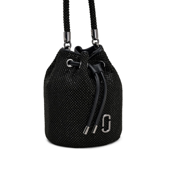 MARC JACOBS - THE RHINESTONE MINI BUCKET BAG Negro