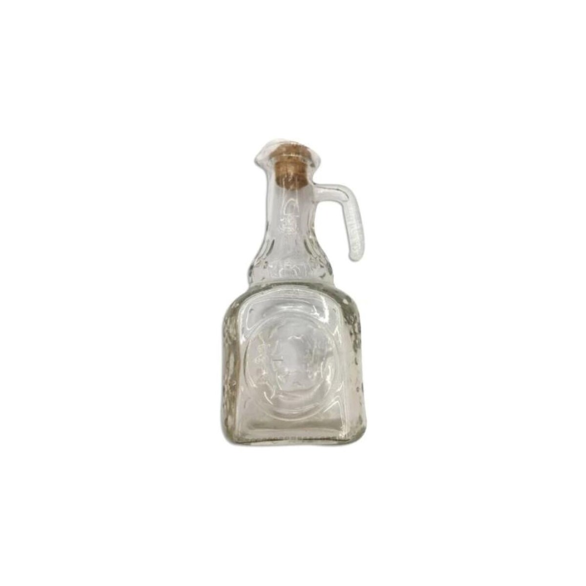 ACEITERO DE VIDRIO CON TAPON DE CORCH- - MULTICOLOR 