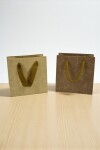 Bolsa cartulina 10x05x10 cm MADERA
