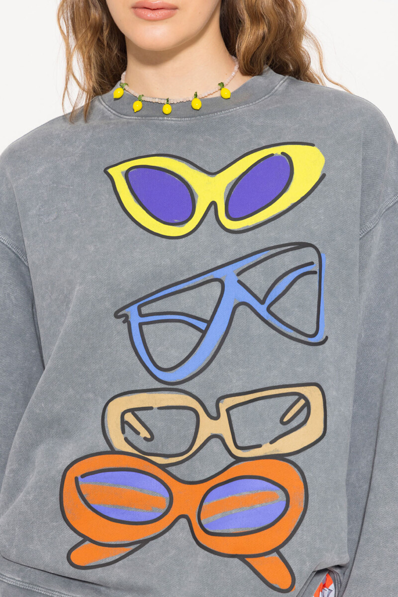 BUZO GLASES Gris