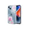 Protector para iPhone 13/14 transparente diseño flores Protector Para Iphone 13/14 Transparente Diseño Flores