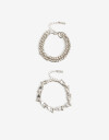 Pulseras Flexibles Sets Metal Set Pulseras Flexibles Metal - Plateado