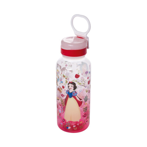 Botella Plática Relieve Princesas Disney 600 ml Blancanieve
