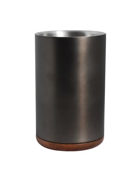 PORTA BOTELLA BASE MADERA EXT. NEGRO MATE D12X18CM PORTA BOTELLA BASE MADERA EXT. NEGRO MATE D12X18CM