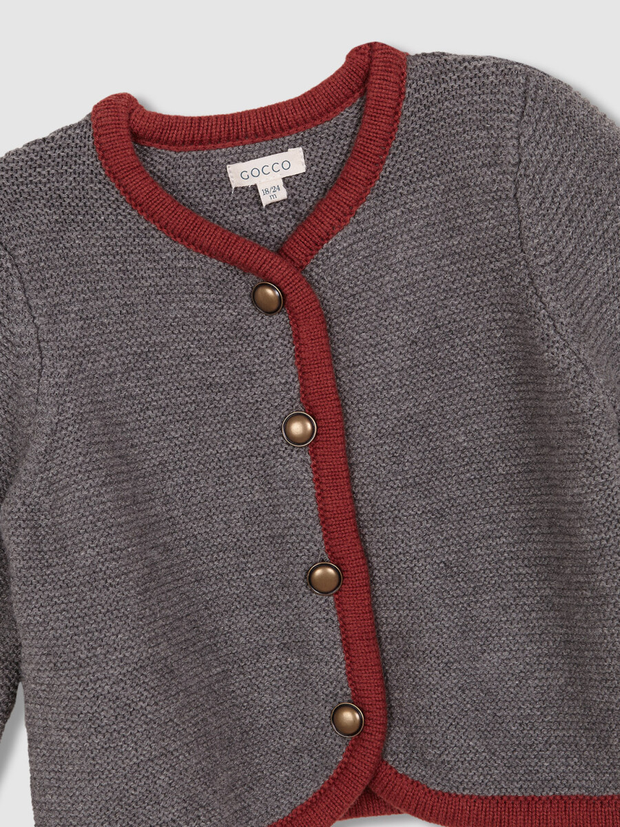 Chaqueta Tipo Austriaca Gris Marengo