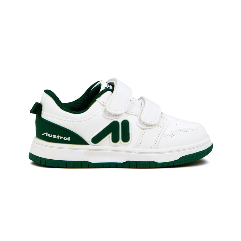 Austral Calzado Deportivo Jumper B Niño/a Con Velcro Blanco-verde