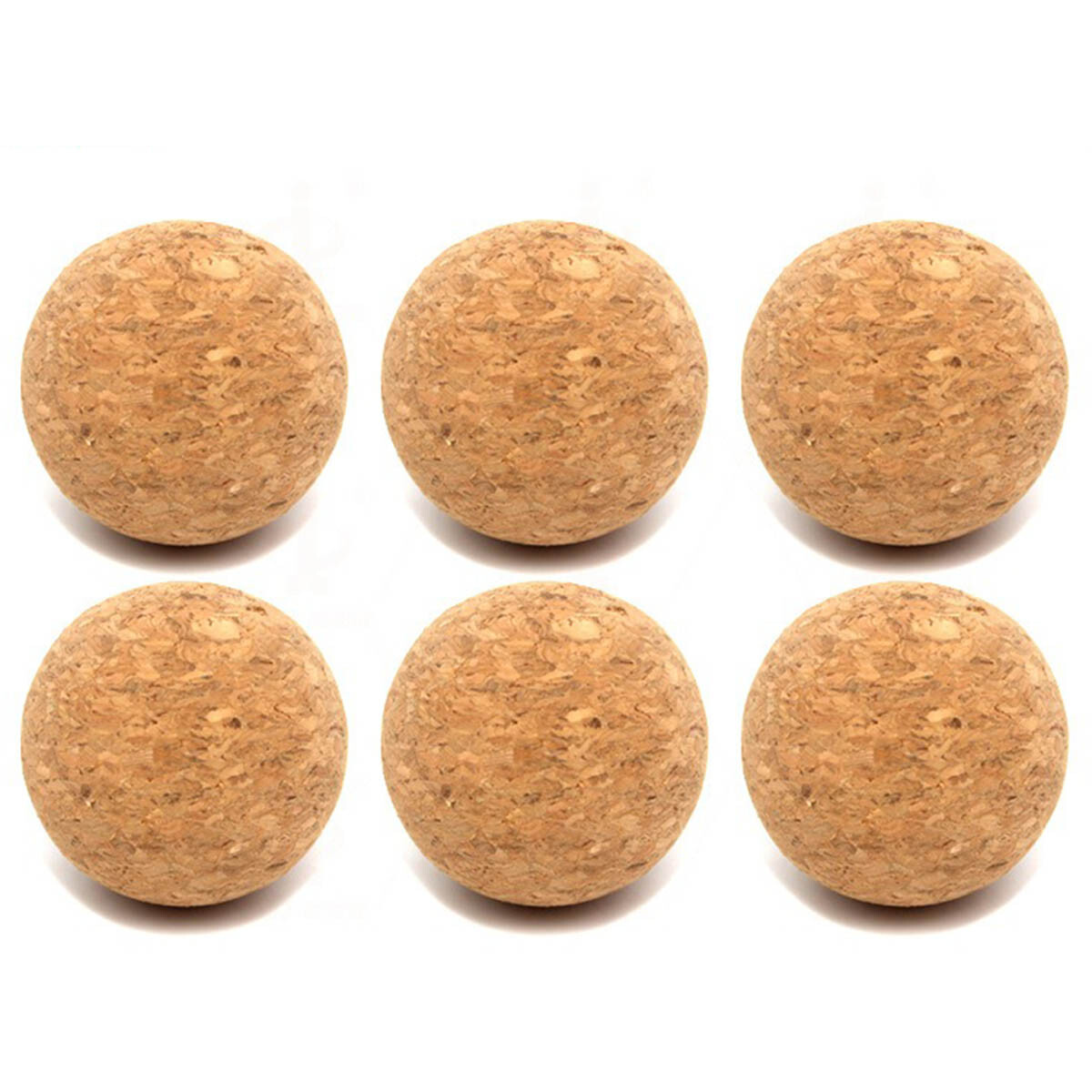 Set X6 Pelotas Futbolito De Corcho 36mm Juego 