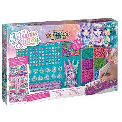 Juego de pulseras Besties Forever Rainbow Loom Nebulous Stars Juego de pulseras Besties Forever Rainbow Loom Nebulous Stars