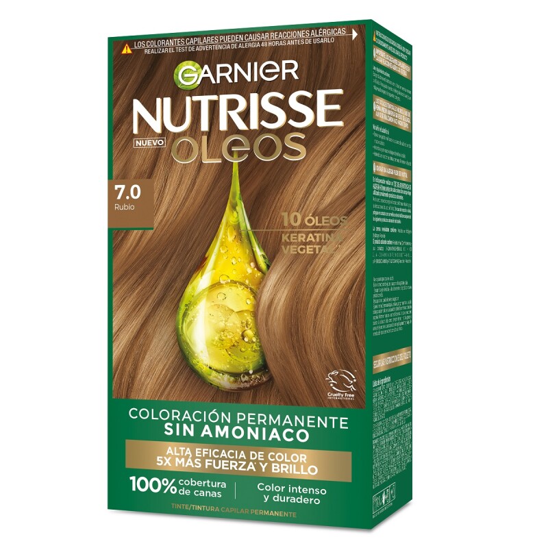 Tinta Garnier Nutrisse Oleos N°7.0 Rubio Tinta Garnier Nutrisse Oleos N°7.0 Rubio