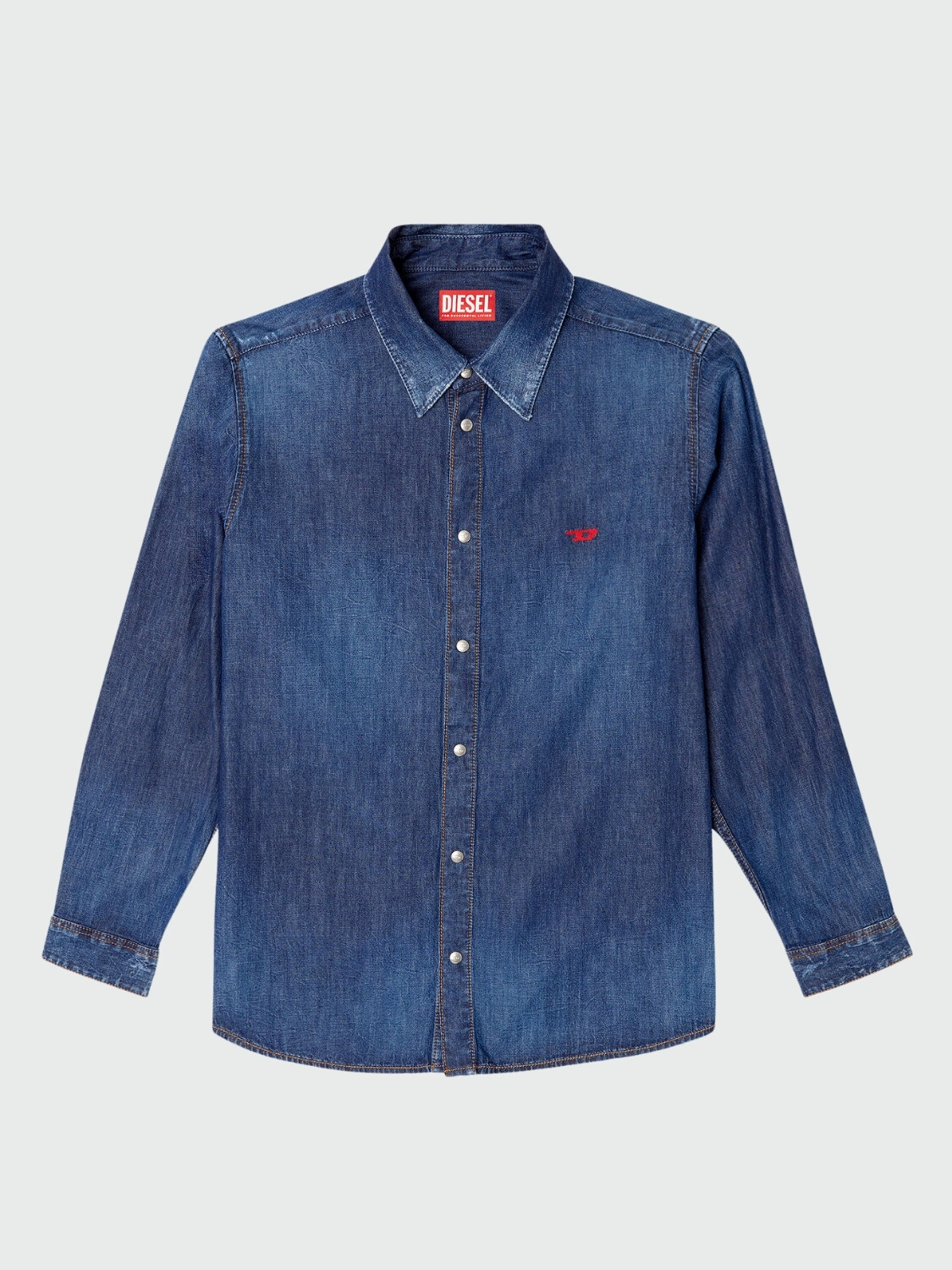 DIESEL - Camisa D-Simply Manga Larga Blanco