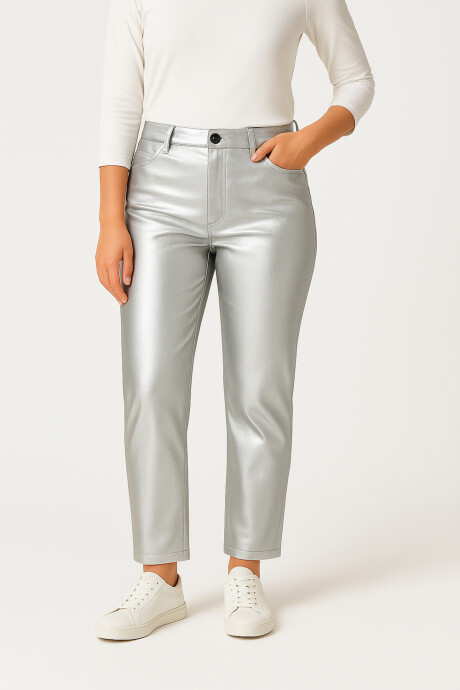 Pantalon Tilo Plateado