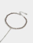 Pulseras Flexibles Pulsera Flexible Con Anillo Unido - Plateado
