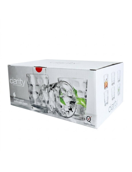SET X6 VASO WHISKY 390ML CIRCULAR CLARITY SET X6 VASO WHISKY 390ML CIRCULAR CLARITY