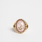 Anillos Medianos y Grandes Flores atrapadas Anillos - Dorado