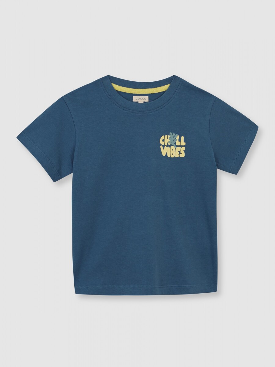 Camiseta Con Print Verde