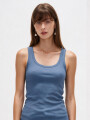 Musculosa Airi Azul Grisaceo