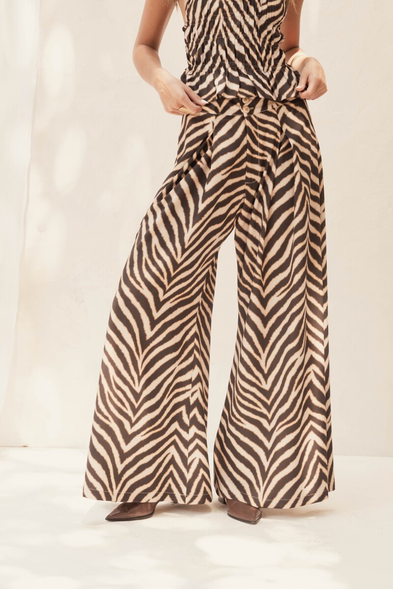 PANTALON HELENA MOCCA WILD ZEBRA PANTALON HELENA MOCCA WILD ZEBRA