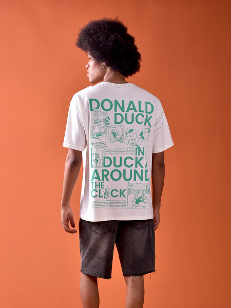 REMERA DONALD CLOCK OFF WHITE
