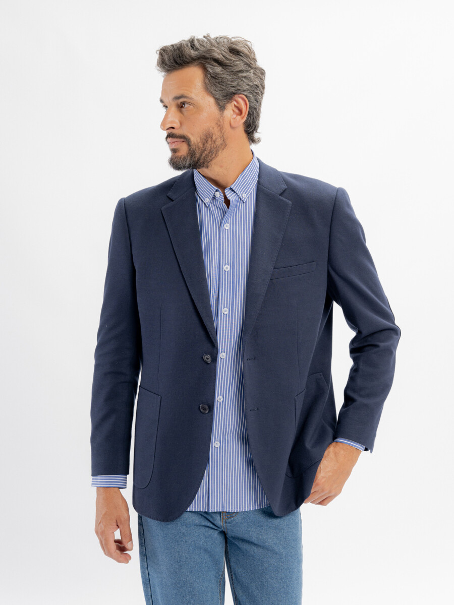 Saco pique - azul marino 